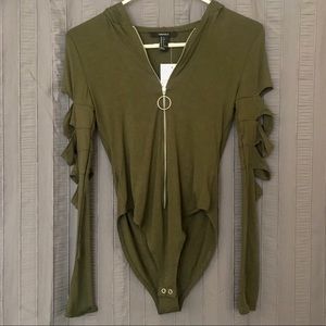 Olive Knit Bodysuit